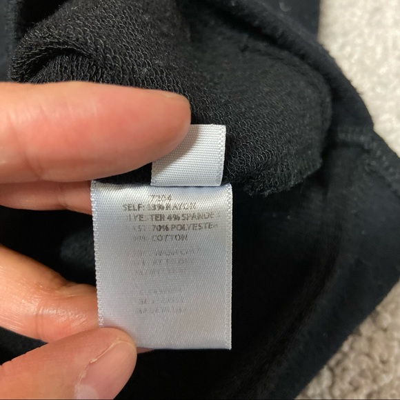 ANTHROPOLOGIE DOLAN Laced Lantern Short Sleeve Boxy Top Black Size S - Picture 7 of 10